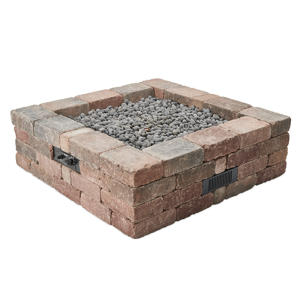 The Outdoor GreatRoom Company BRON5151-K Do-It-Yourself Bronson Square Gas Fire Pit Kit, 51.25x51.25-Inch