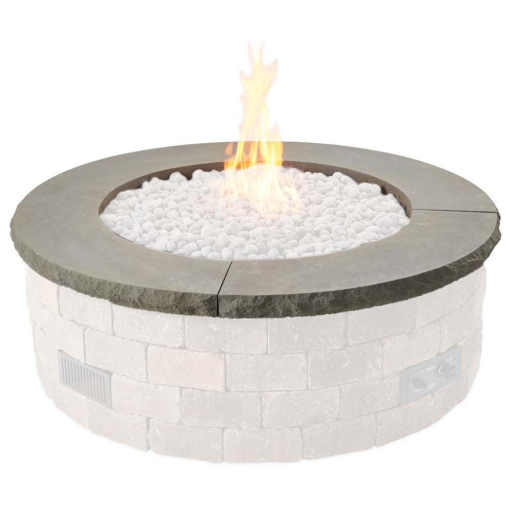 The Outdoor GreatRoom Company Bronson Charcoal Gray 4-Piece Top Concrete Cap