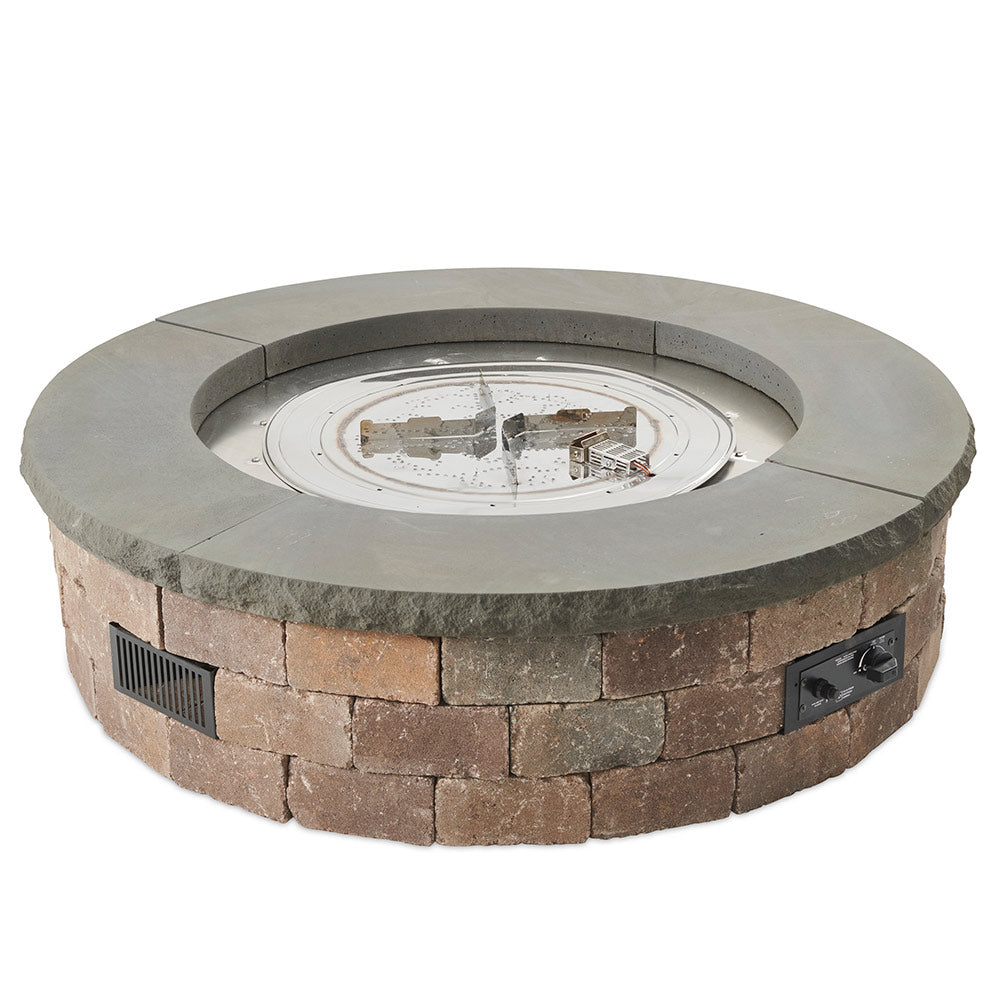 The Outdoor GreatRoom Company BRON52-K Do-It-Yourself Bronson Round Gas Fire Pit Kit, 51.25-Inch