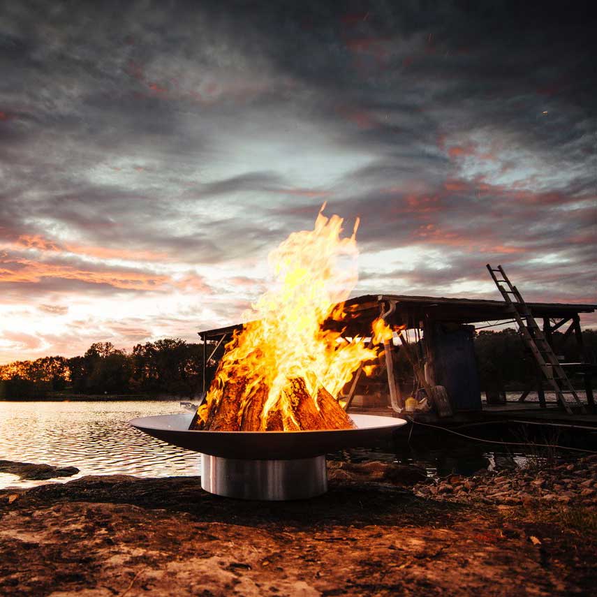 Fire Pit Art Bella Vita Wood Fire Pit, 34 Inch