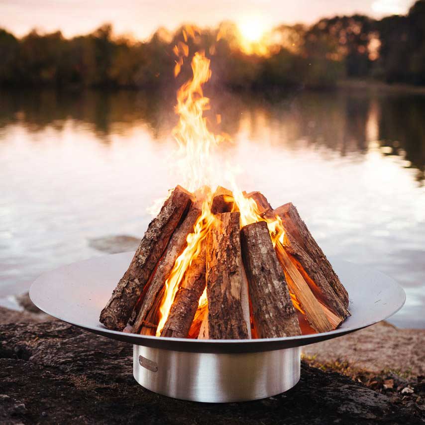 Fire Pit Art Bella Vita Wood Fire Pit, 46 Inch