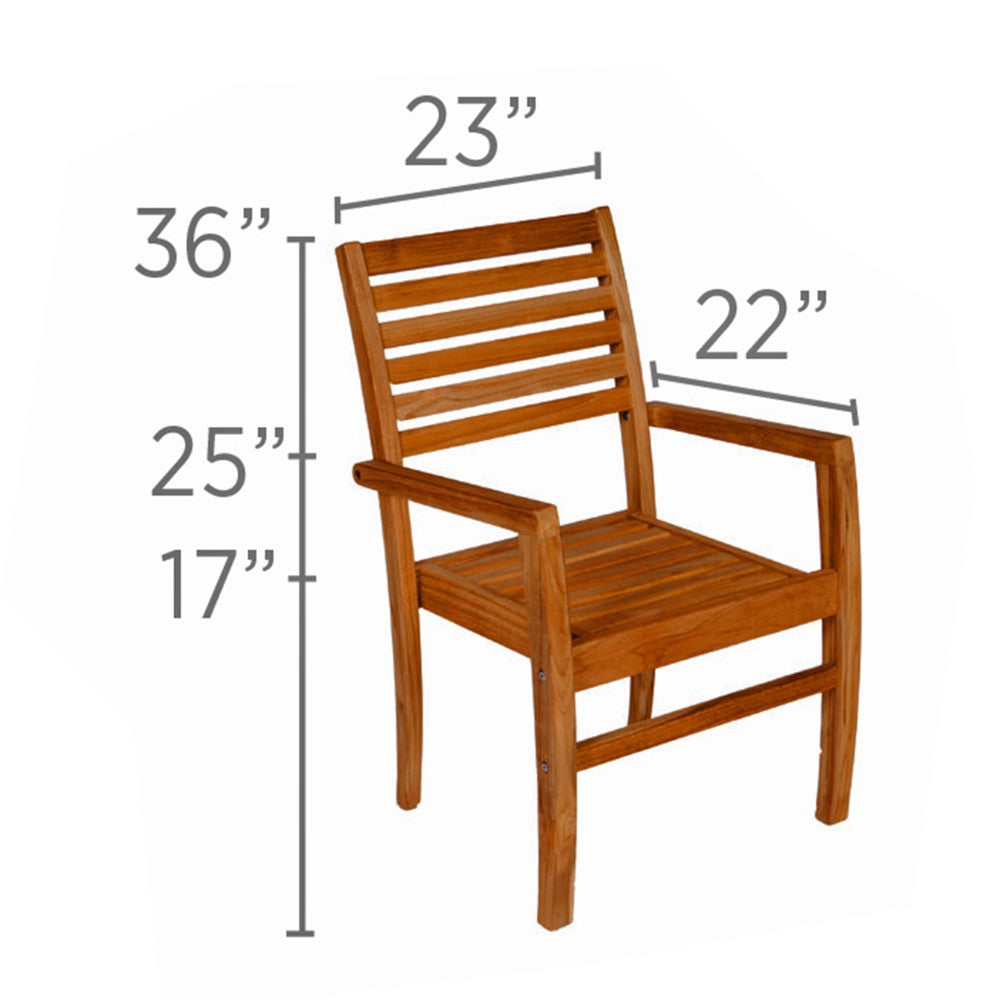 Royal Teak Collection Captiva Sling Stacking Chair