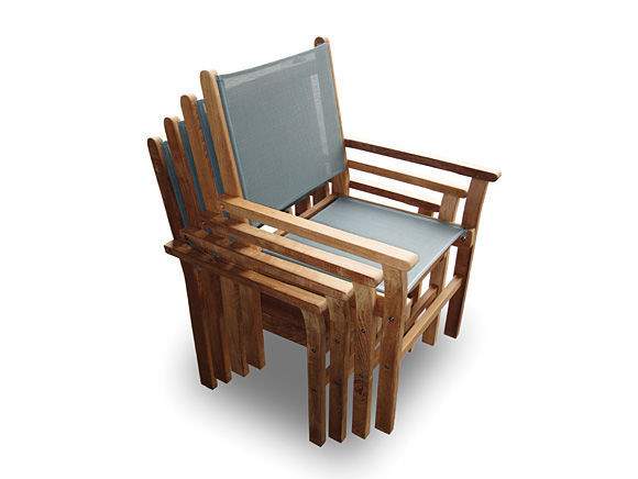 Royal Teak Collection Captiva Sling Stacking Chair
