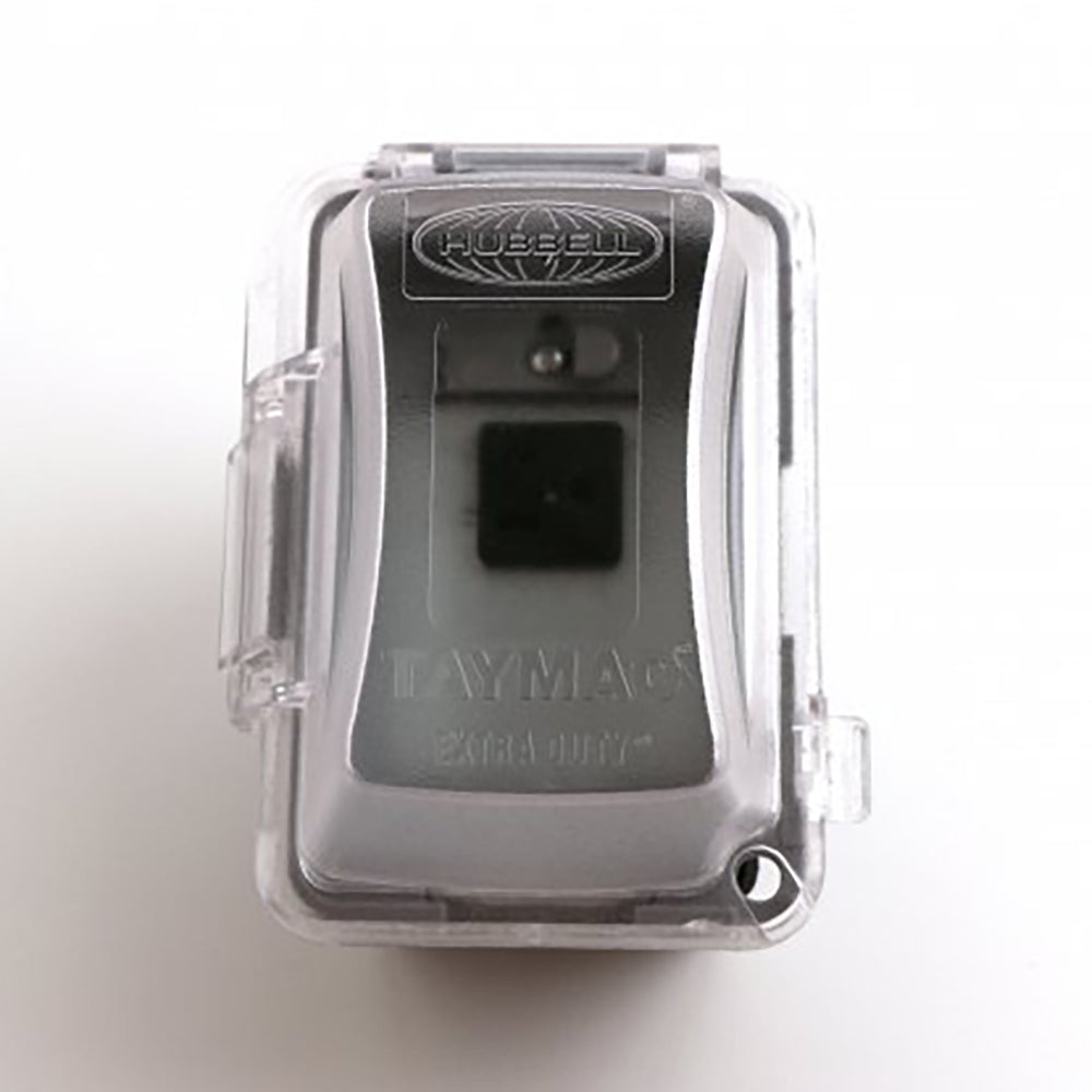 Outdoor junction box for direct spark ignition, transparent cover, HUBBELL logo