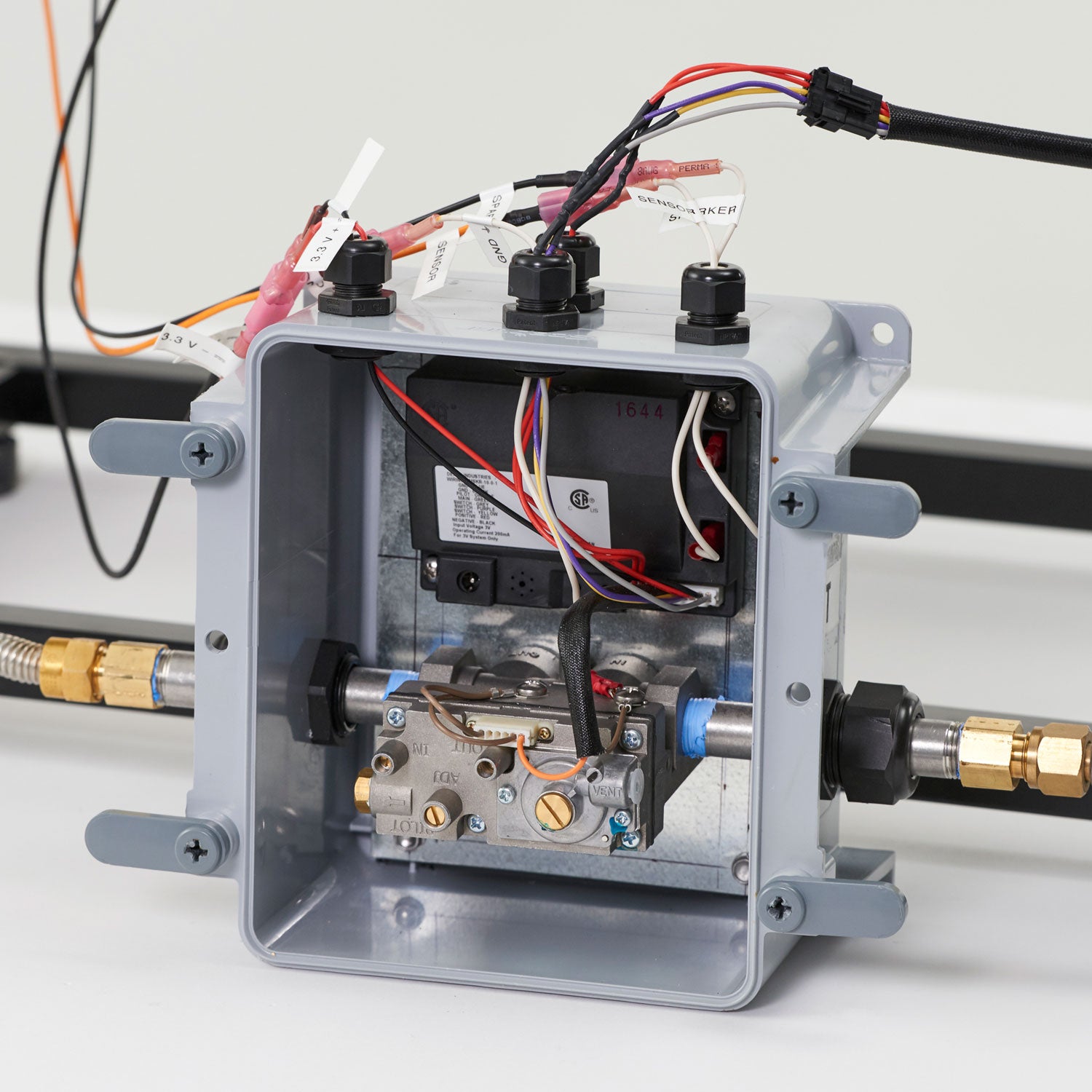 The Outdoor GreatRoom Company KL-1242-SS Key Largo Gas Fire Pit, Stainless Steel, 19.5x48-Inches