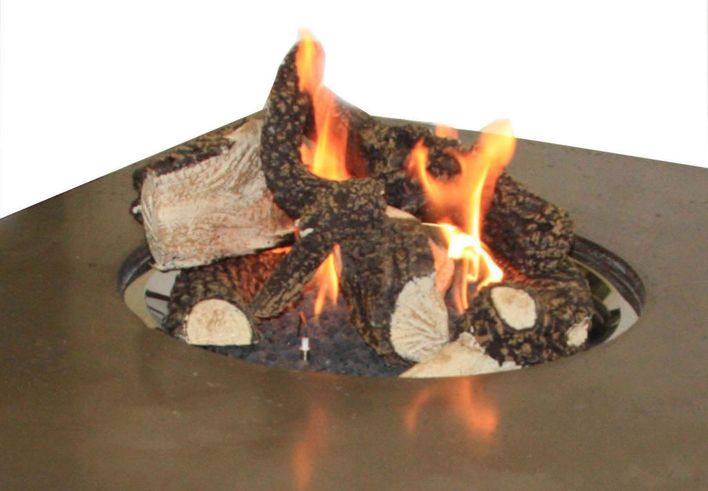 The Outdoor GreatRoom Company Log Set and Lava Rock for the CF-20-LP, CF-1224 or CF-2424, 18x18-Inches
