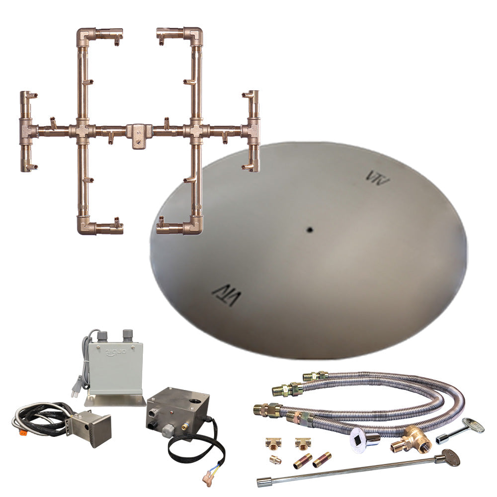 Crossfire by Warming Trends 24 Volt Platinum Electronic Ignition Original Brass Gas Fire Pit Burner Kit