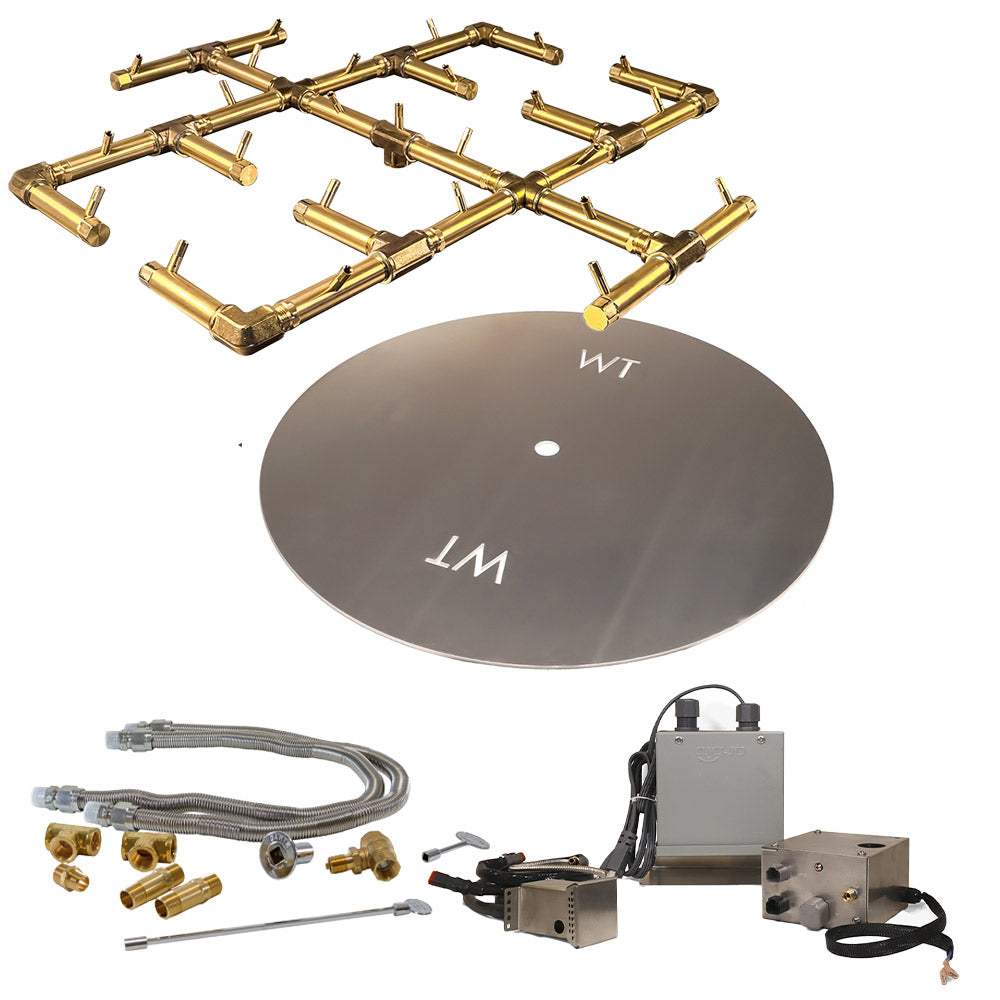 Crossfire by Warming Trends 24 Volt Platinum Electronic Ignition Original Brass Gas Fire Pit Burner Kit