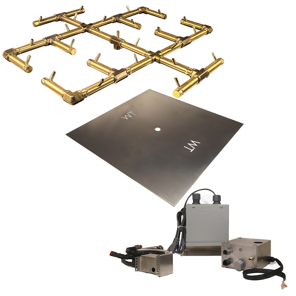 Crossfire by Warming Trends 24 Volt Platinum Electronic Ignition Original Brass Gas Fire Pit Burner Kit