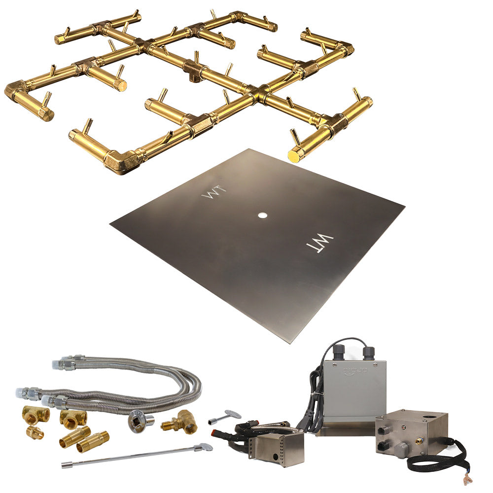 Crossfire by Warming Trends 24 Volt Platinum Electronic Ignition Original Brass Gas Fire Pit Burner Kit