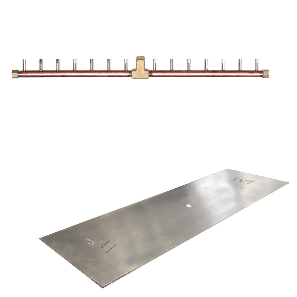 Crossfire by Warming Trends CFBL Match Light Linear Brass Gas Fire Pit Burner