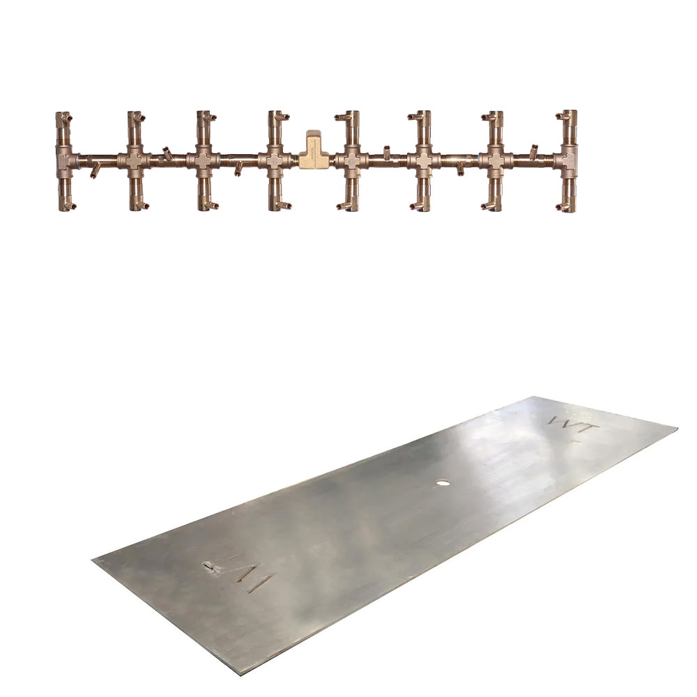 Crossfire by Warming Trends CFBT Match Light Tree-Style Brass Gas Fire Pit Burner