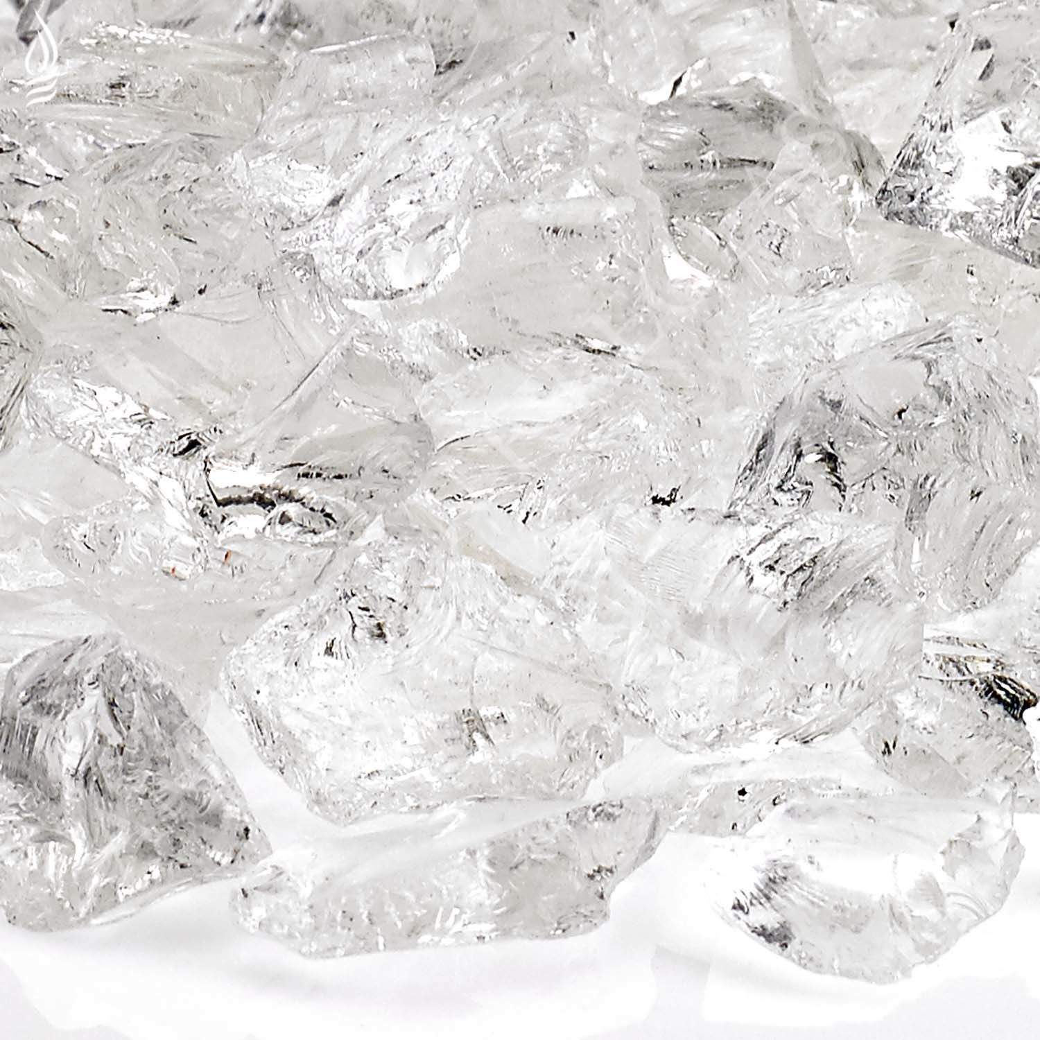 American Fire Glass 3/4-Inch Recycled Fire Glass, 10 lbs, Ice