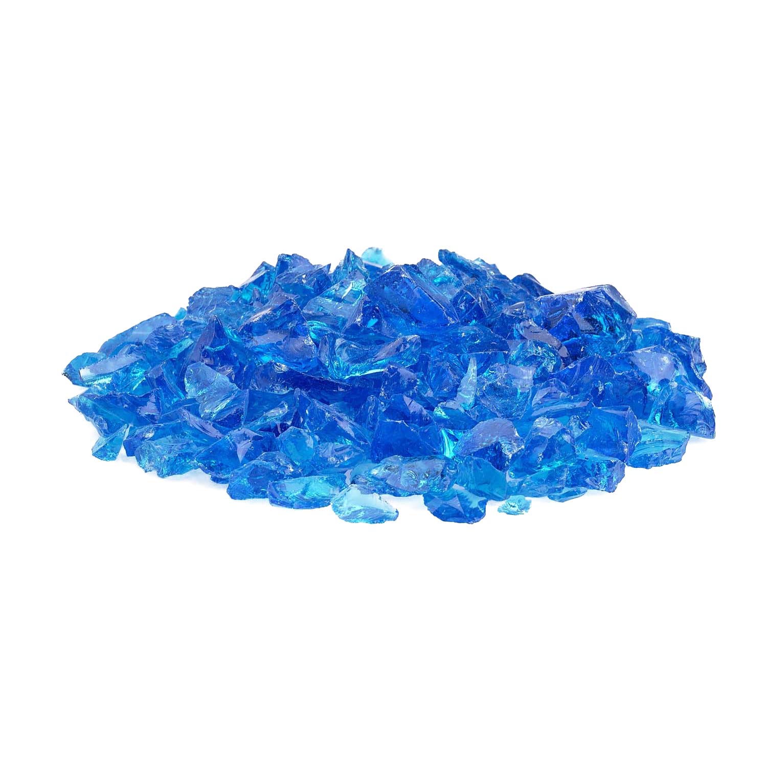 American Fire Glass 3/4-Inch Recycled Fire Glass, 10 lbs, Turquoise