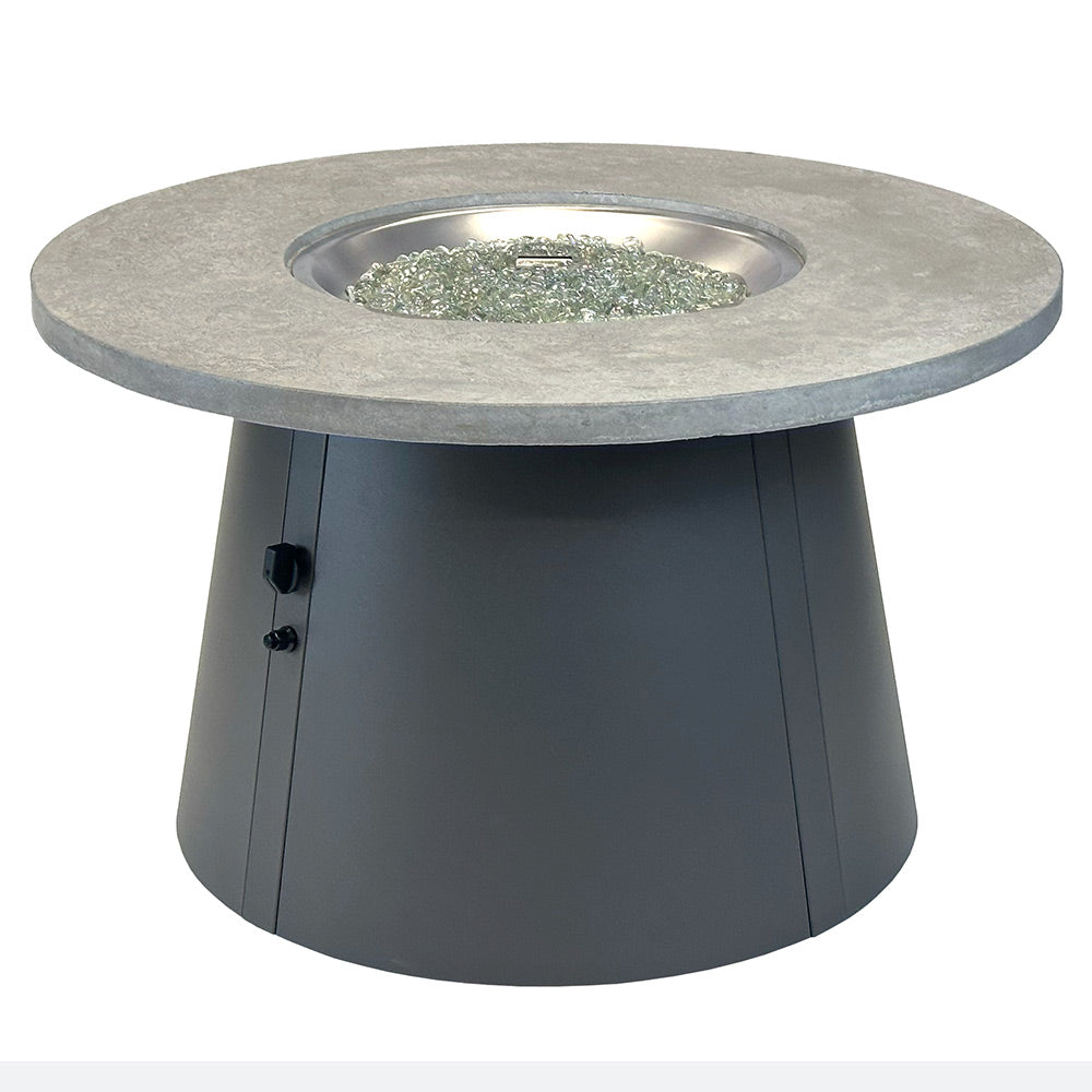 The Outdoor GreatRoom Company Cirvalo Round Gas Fire Pit Table, 42-Inches