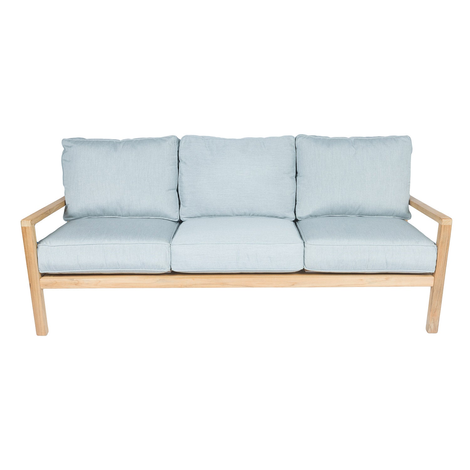 Royal Teak Collection COA3 Coastal Deep Seating Teak 3-Seater Sofa