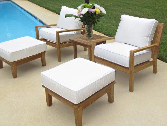 Royal Teak Collection COACH Coastal Deep Seating Teak Chair