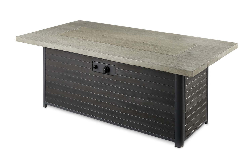 The Outdoor GreatRoom Company CR-1242-K Cedar Ridge Gas Fire Pit Table, Rectangular, 32x61-Inches