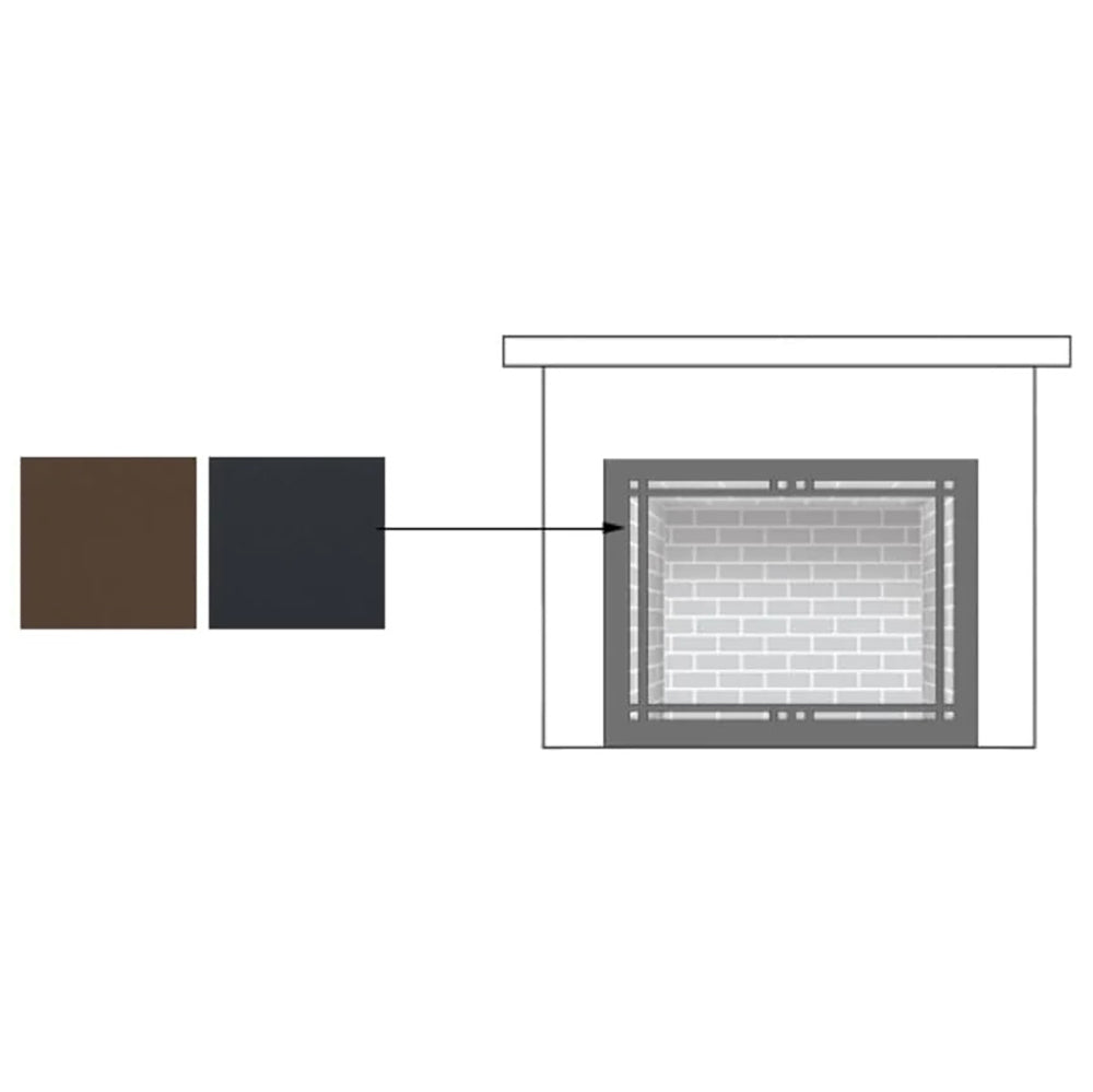 American Fyre Designs Bordeaux 36-Inch Square GFRC Gas Fire Bowl