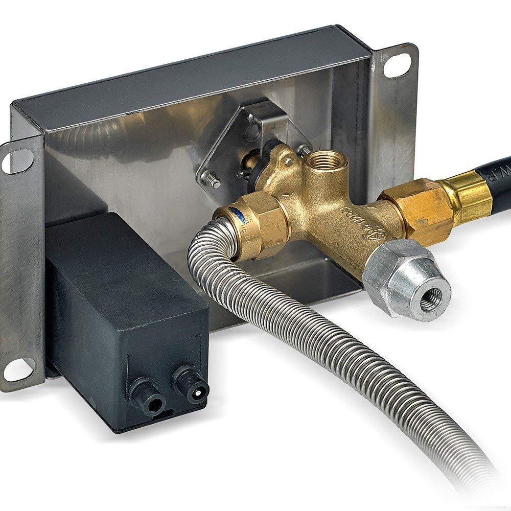 American Fire Glass CSA Certified Spark Ignition Fire Pit Kit, Round Bowl Pans