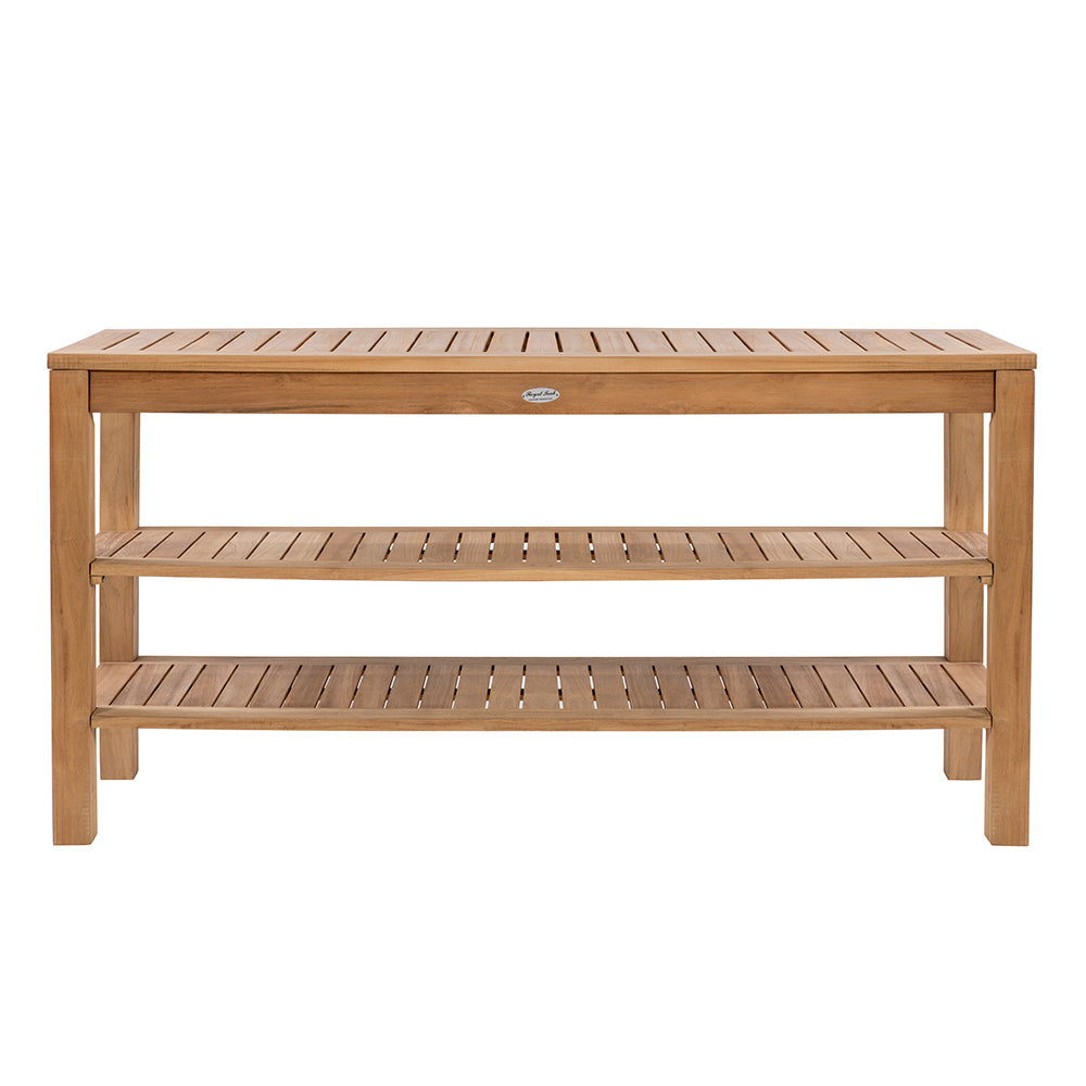 Royal Teak Collection Console Table with Two Shelves