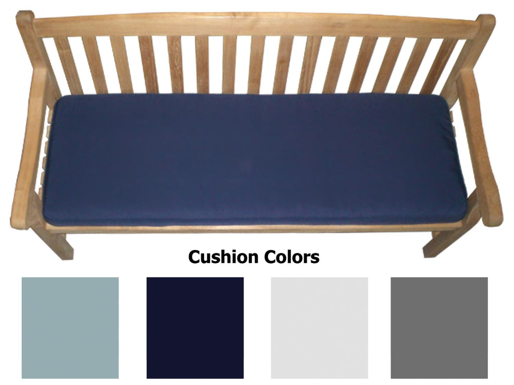Royal Teak Collection Sunbrella 20.5x59-Inch Three Seater Cushion for Skipper Bench & Classic 5-Foot Bench