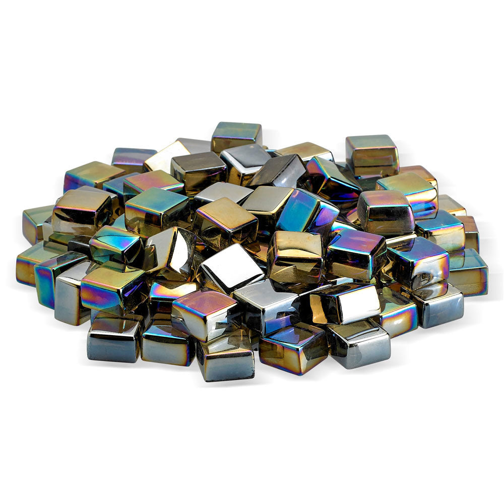 American Fire Glass 1/2-Inch Fireglass 2.0, 10 lbs, Bronze Luster