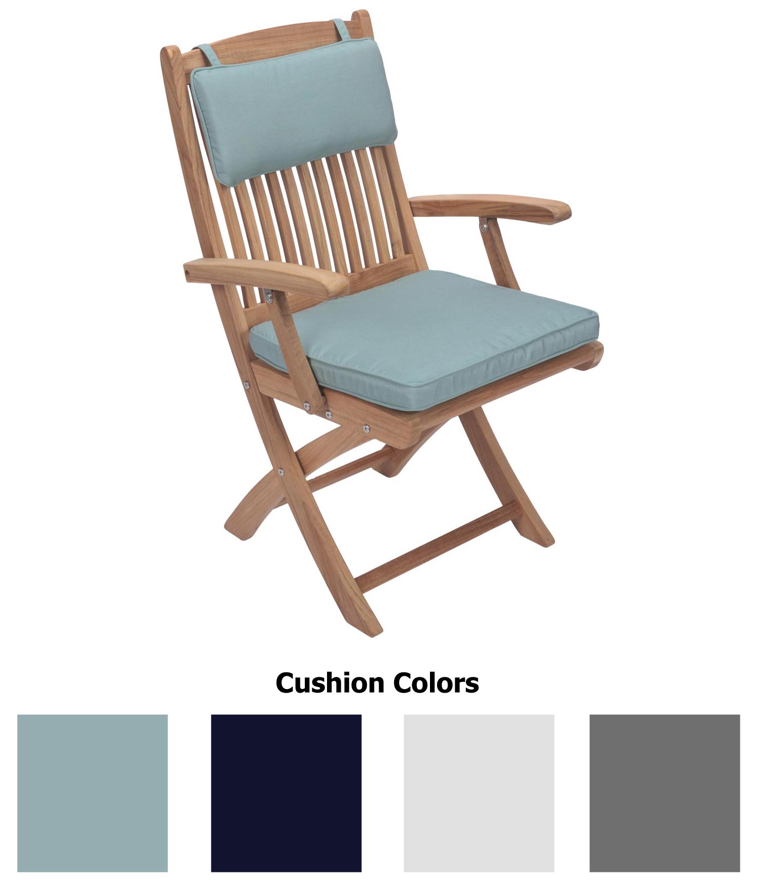 Royal Teak Collection Sunbrella 17x16-Inch Multi-Cushion for Sailor, Avant & Classic Bar Chairs