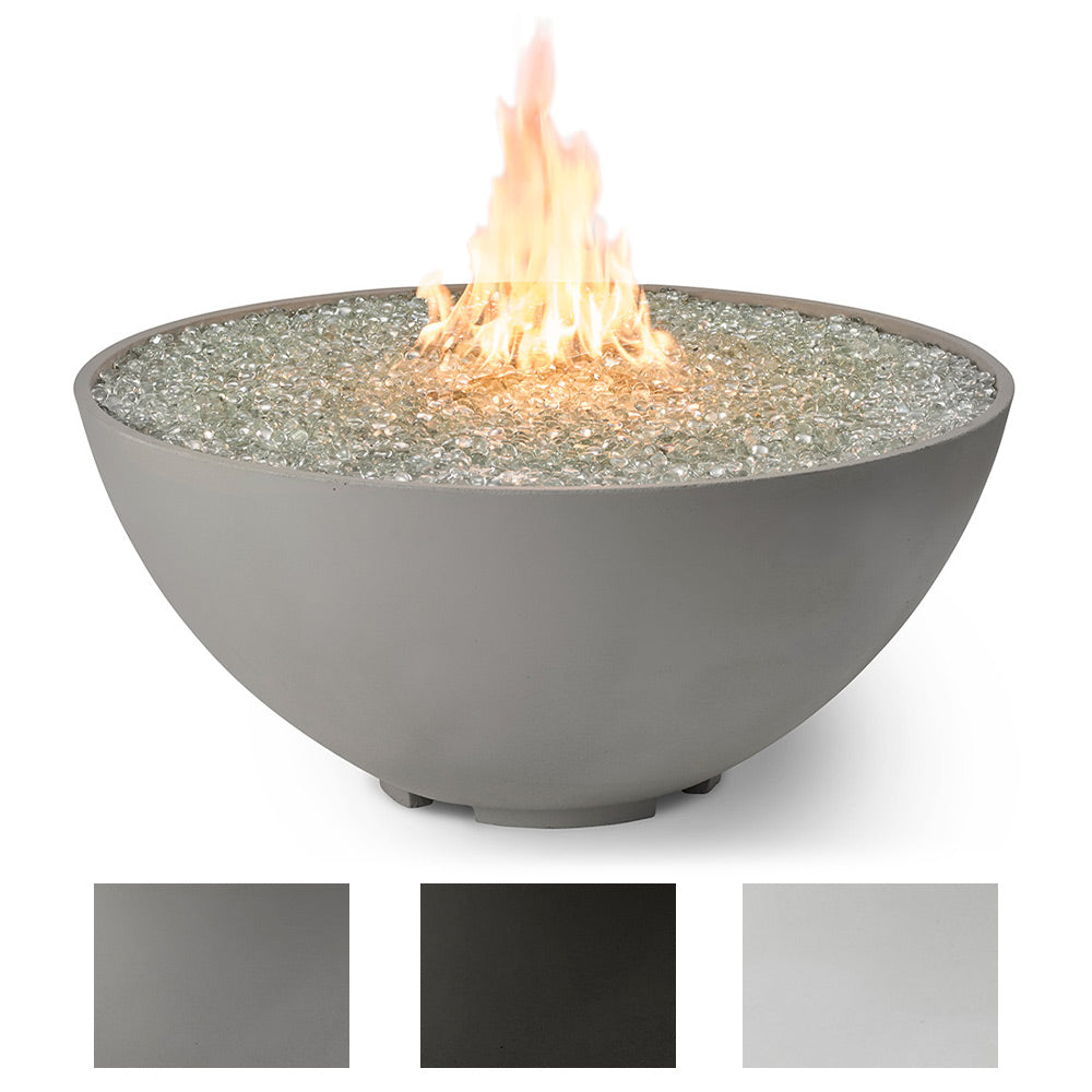 The Outdoor GreatRoom Company CV-30E Cove Edge Round Gas Fire Pit, 42-Inch