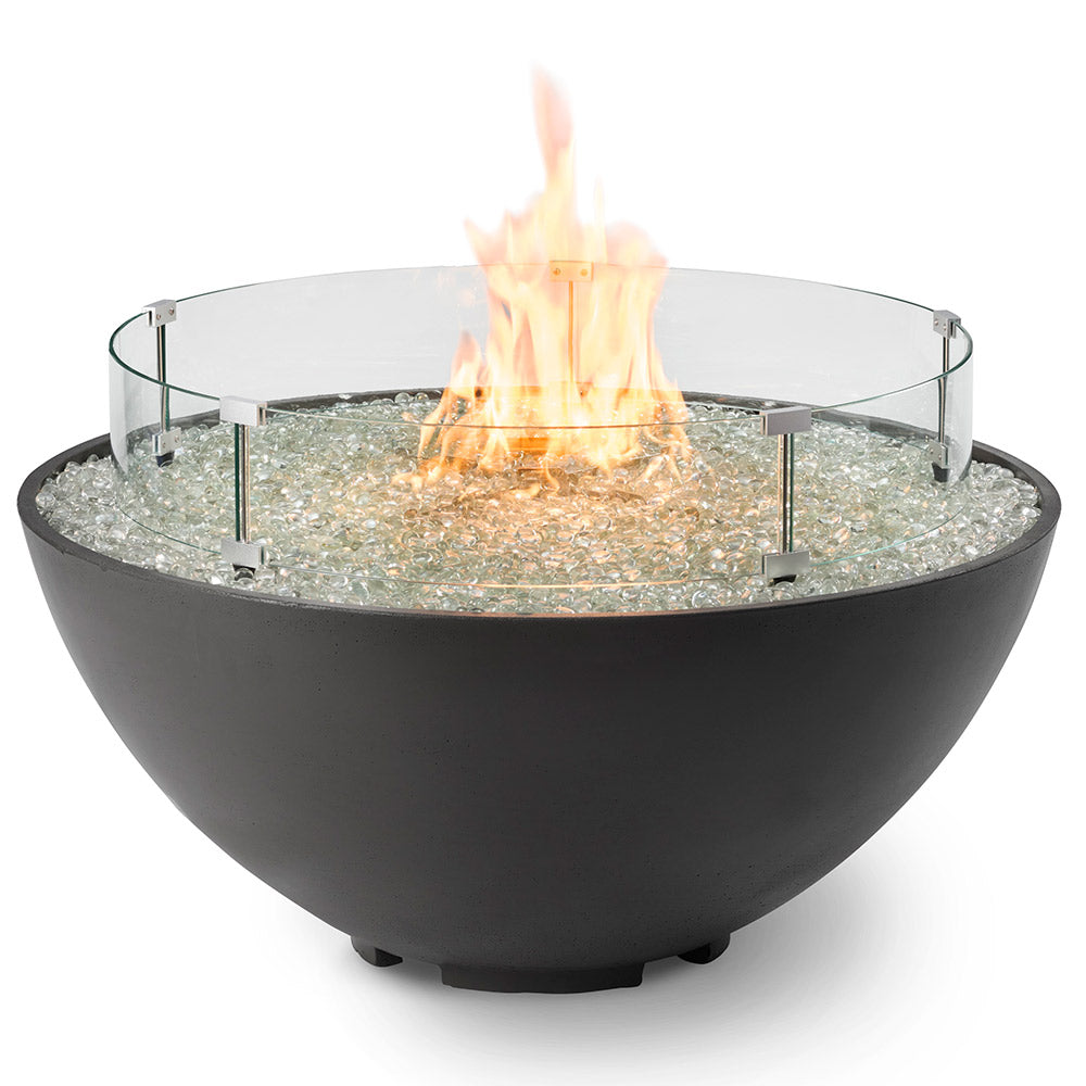 The Outdoor GreatRoom Company CV-30E Cove Edge Round Gas Fire Pit, 42-Inch