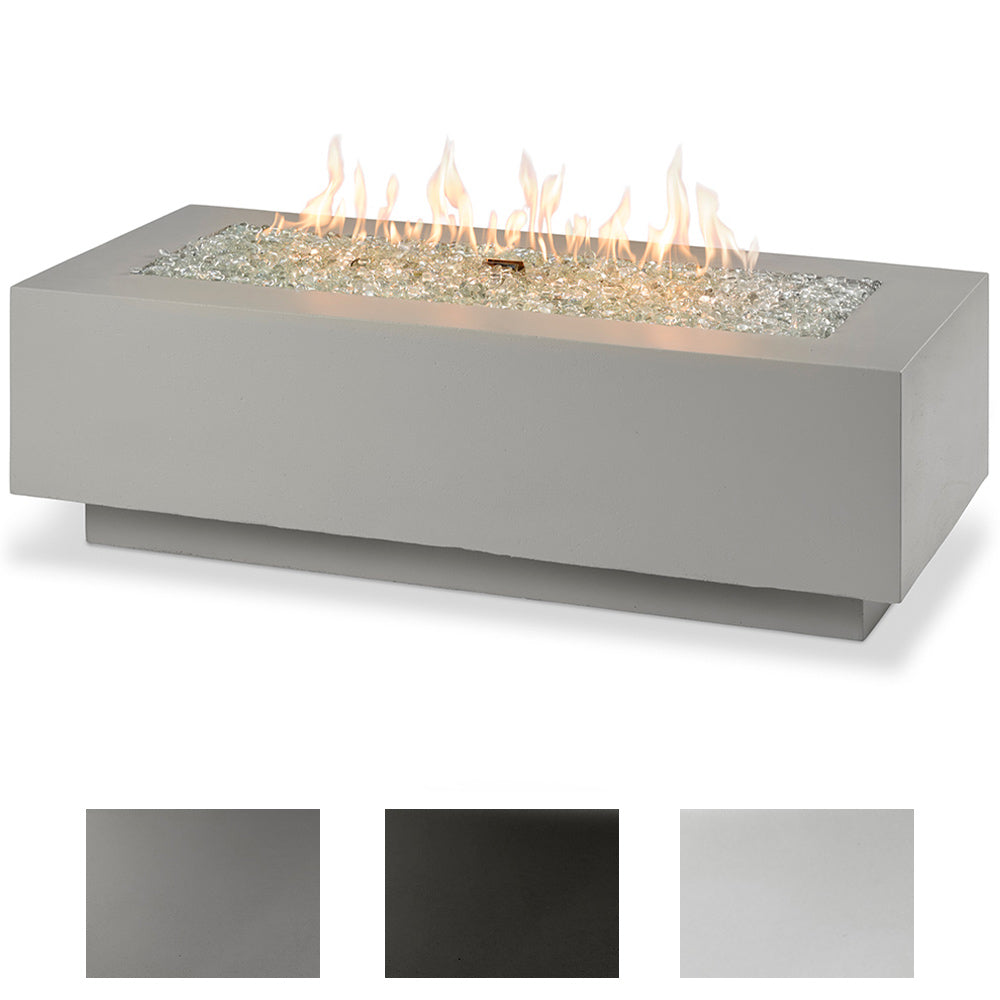 The Outdoor GreatRoom Company CV-54 Cove Linear Gas Fire Pit Table, 54-Inch