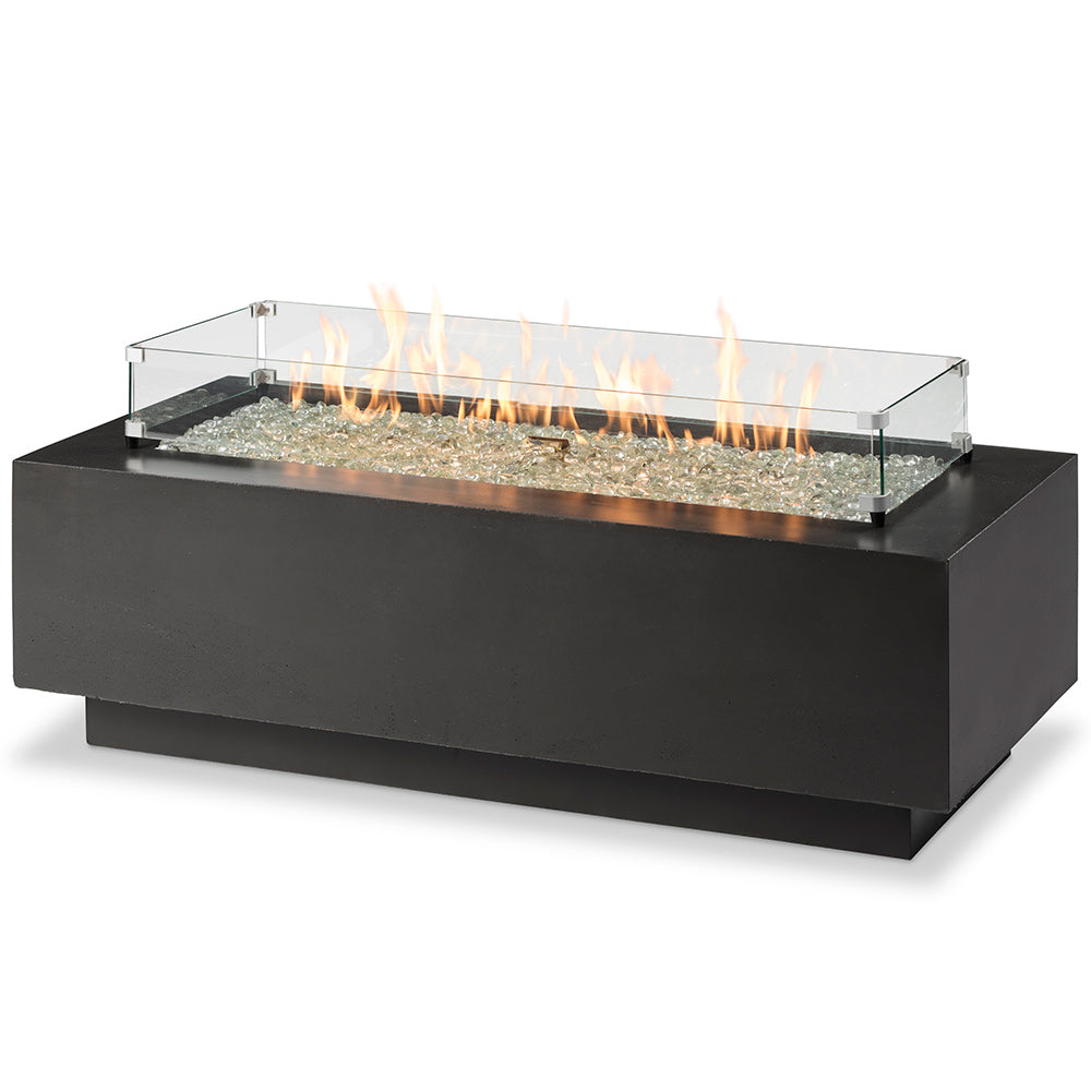 The Outdoor GreatRoom Company CV-54 Cove Linear Gas Fire Pit Table, 54-Inch