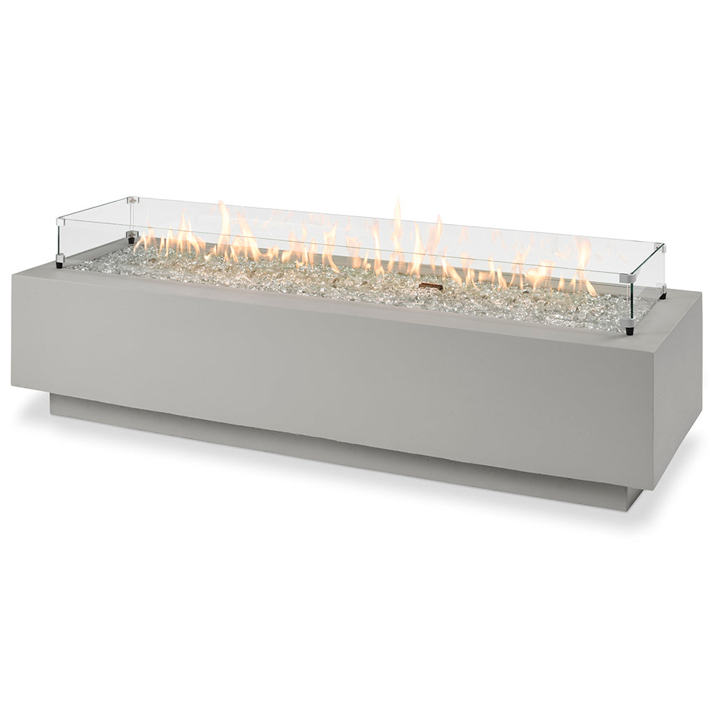 The Outdoor GreatRoom Company CV-72 Cove Linear Gas Fire Pit Table, 72-Inch