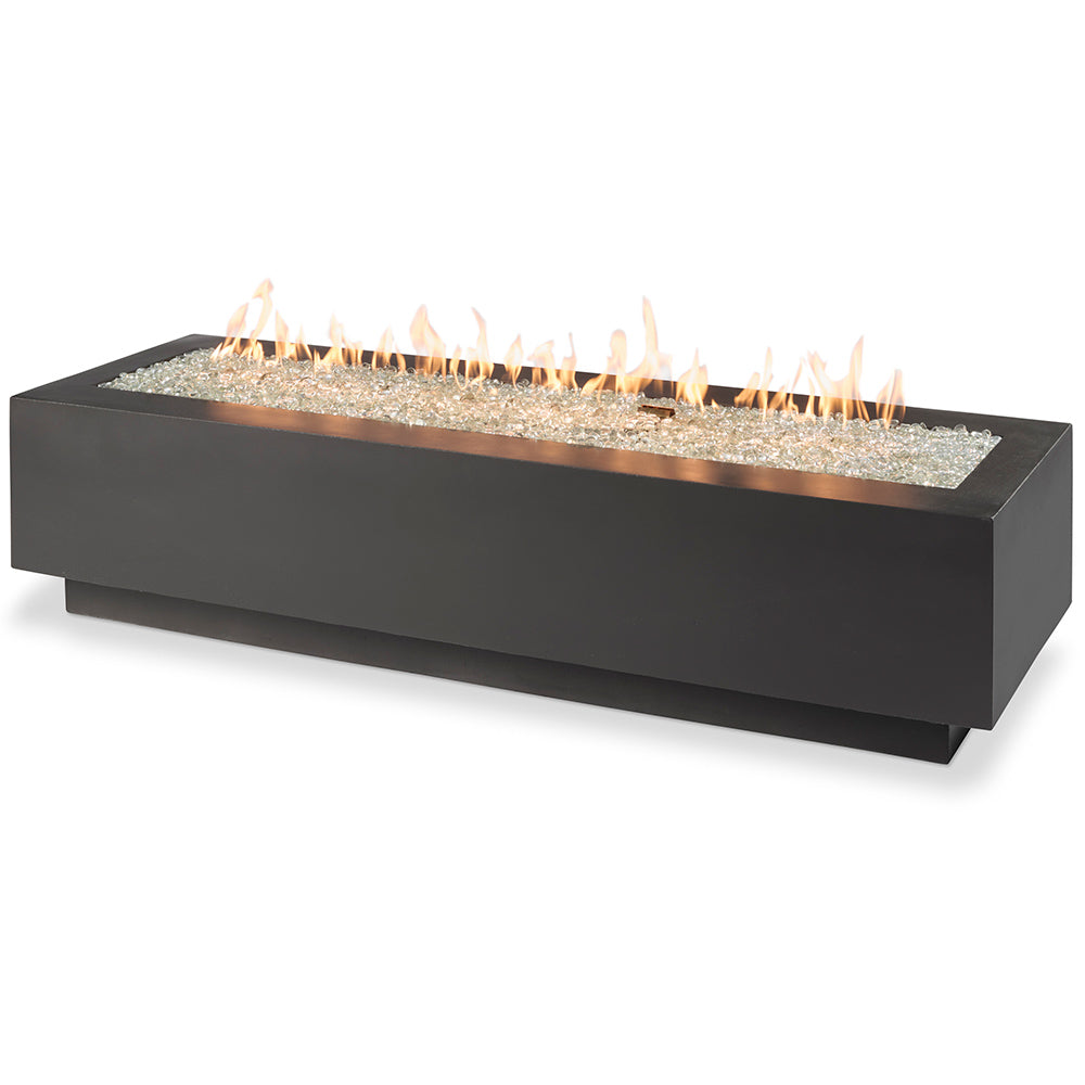 The Outdoor GreatRoom Company CV-72 Cove Linear Gas Fire Pit Table, 72-Inch