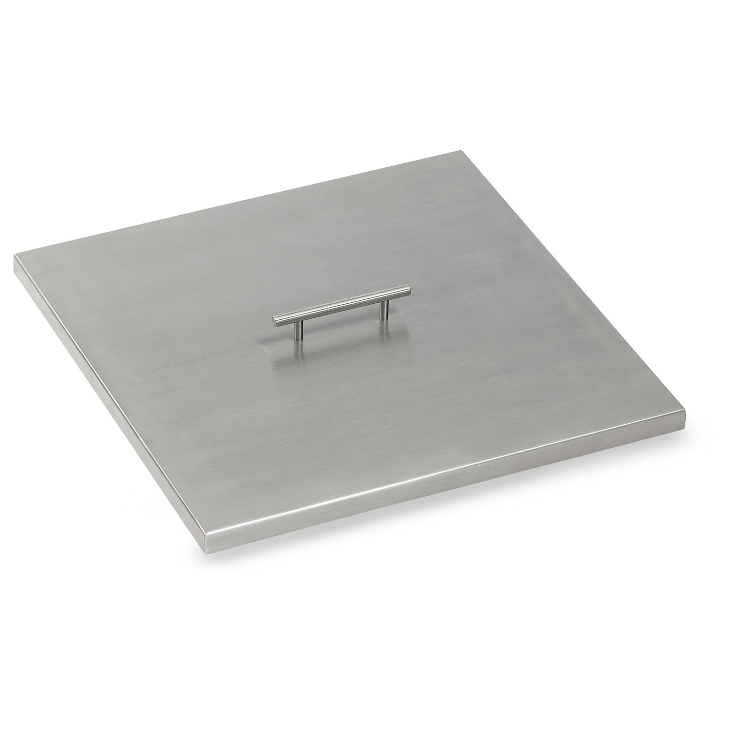 American Fire Glass Fire Pit Burner Cover, Stainless Steel, Square, 21x21 Inch