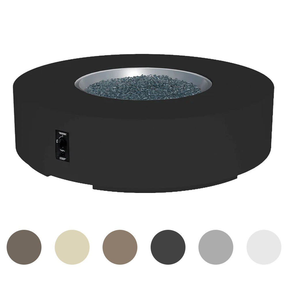 The Outdoor GreatRoom Company Cove 60-Inch Round Gas Fire Pit Table
