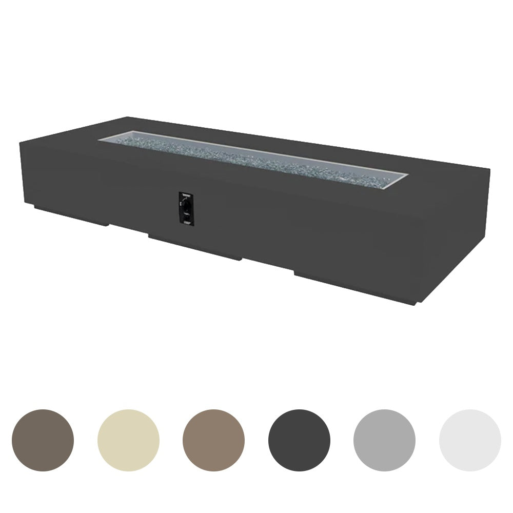 The Outdoor GreatRoom Company Cove 96-Inch Linear Gas Fire Pit Table