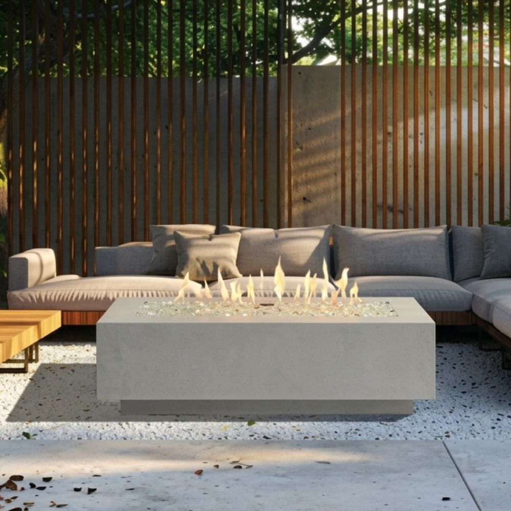The Outdoor GreatRoom Company Cove 96-Inch Linear Gas Fire Pit Table
