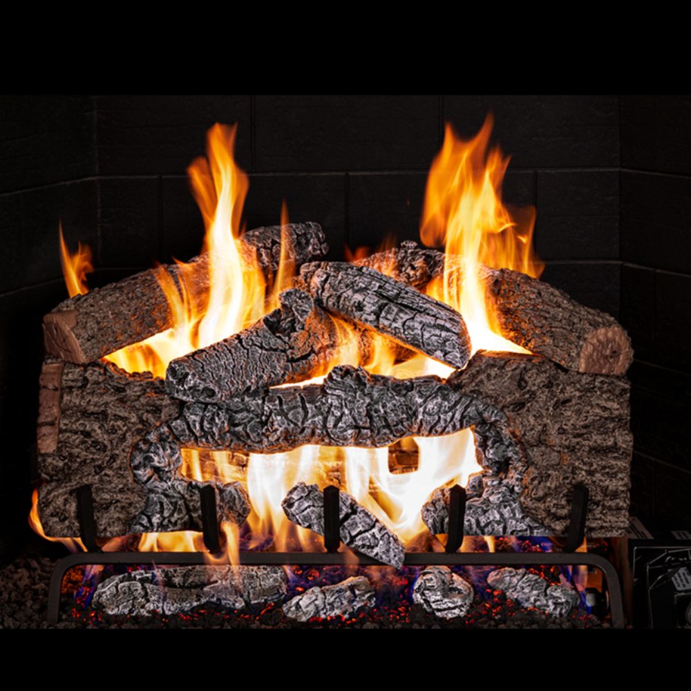 Real Fyre Charred Cinder Oak Vented Gas Logs Only