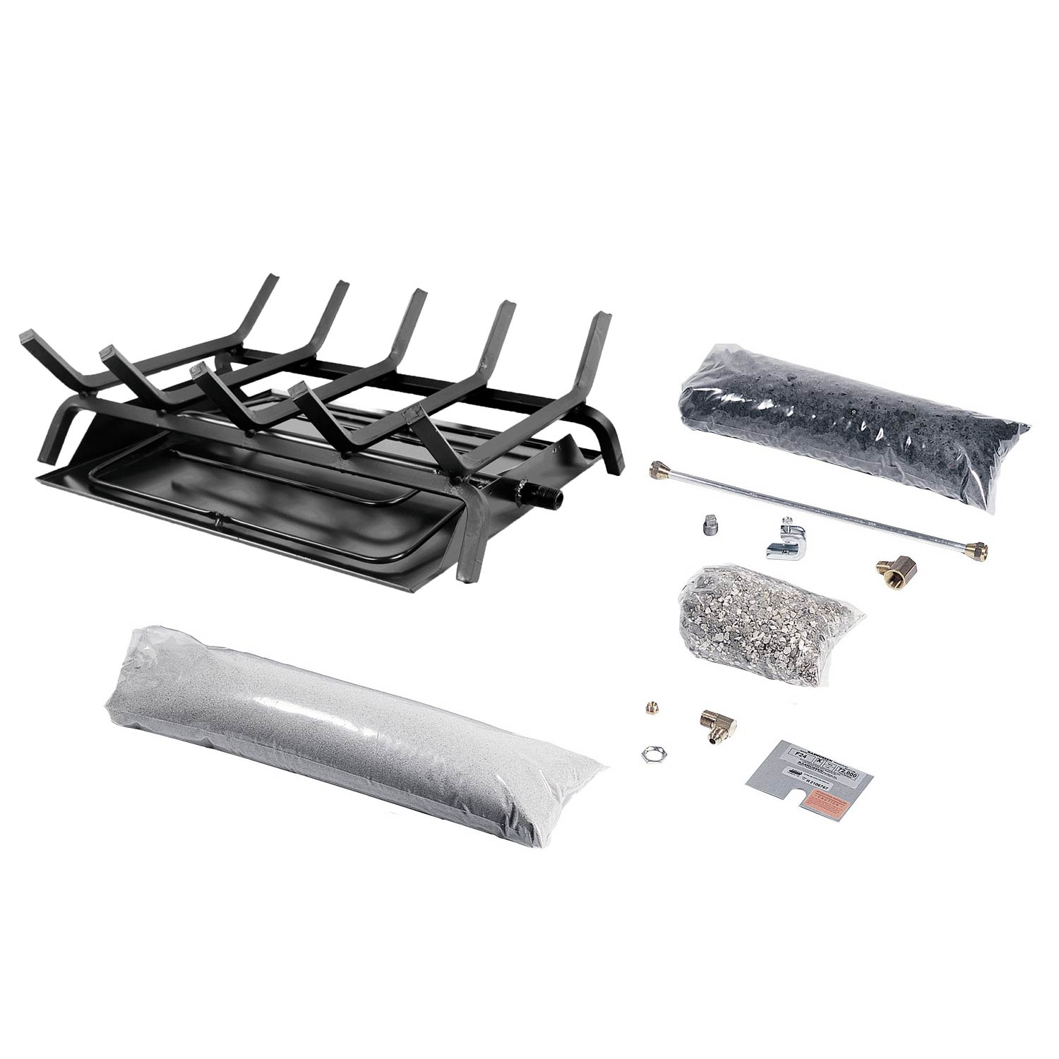 Rasmussen DF-CF double sided pan burner and grate kit with hardware and protective wrap