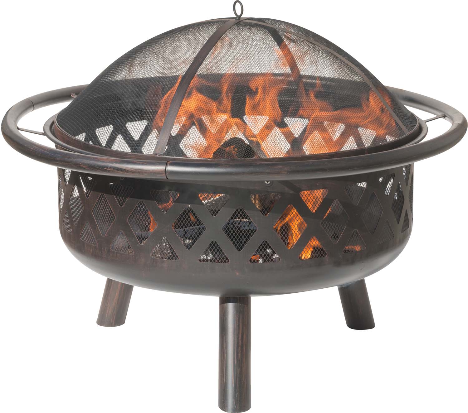Dagan Criss Cross Style Wood Burning Fire Pit