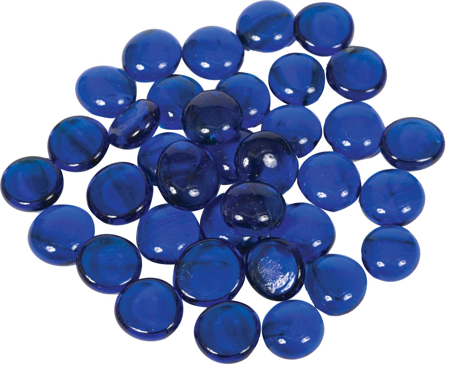 Dagan 3/4-Inch Fire Beads, 10, Dark Blue