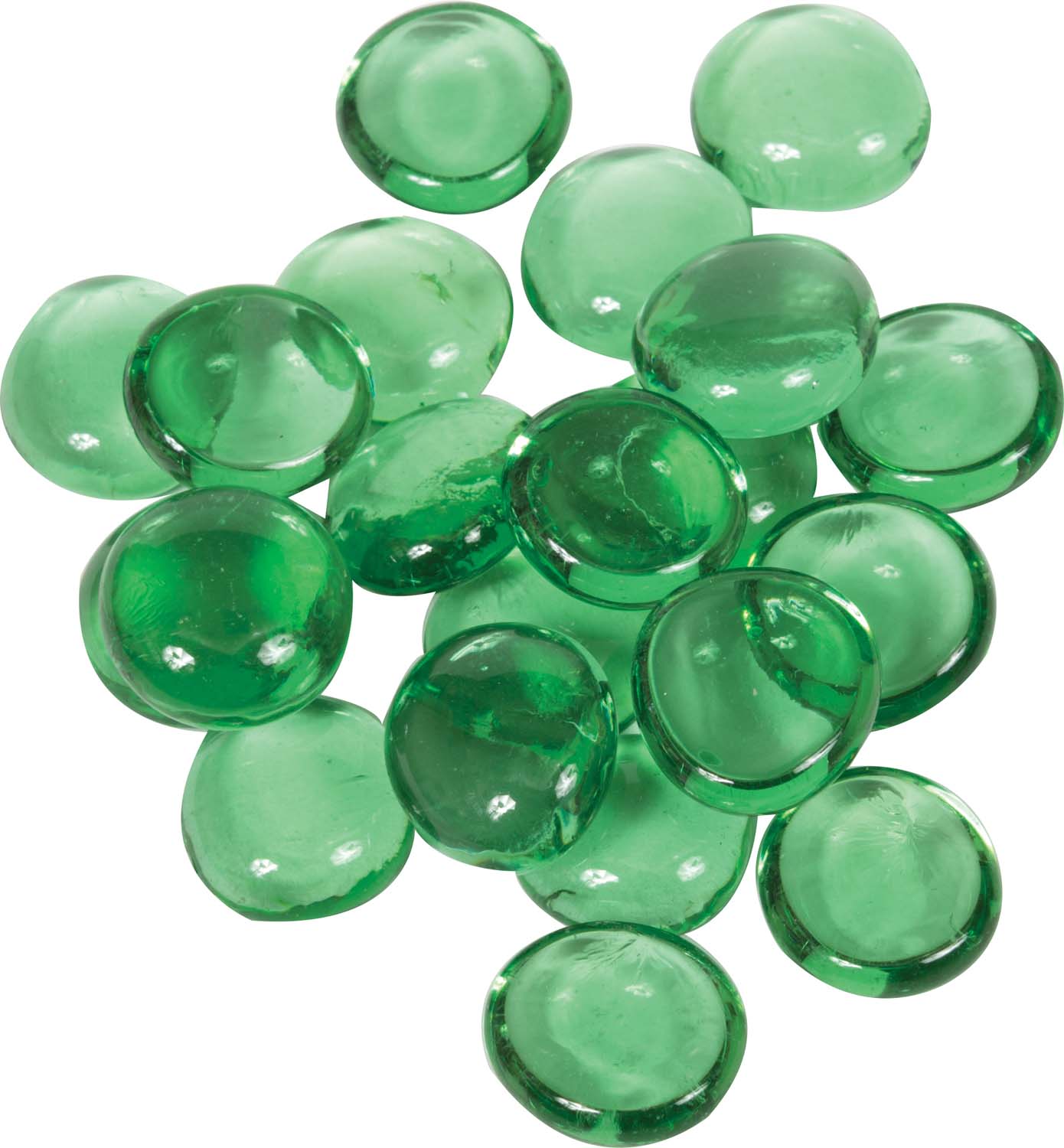 Dagan 3/4-Inch Fire Beads, 10, Green