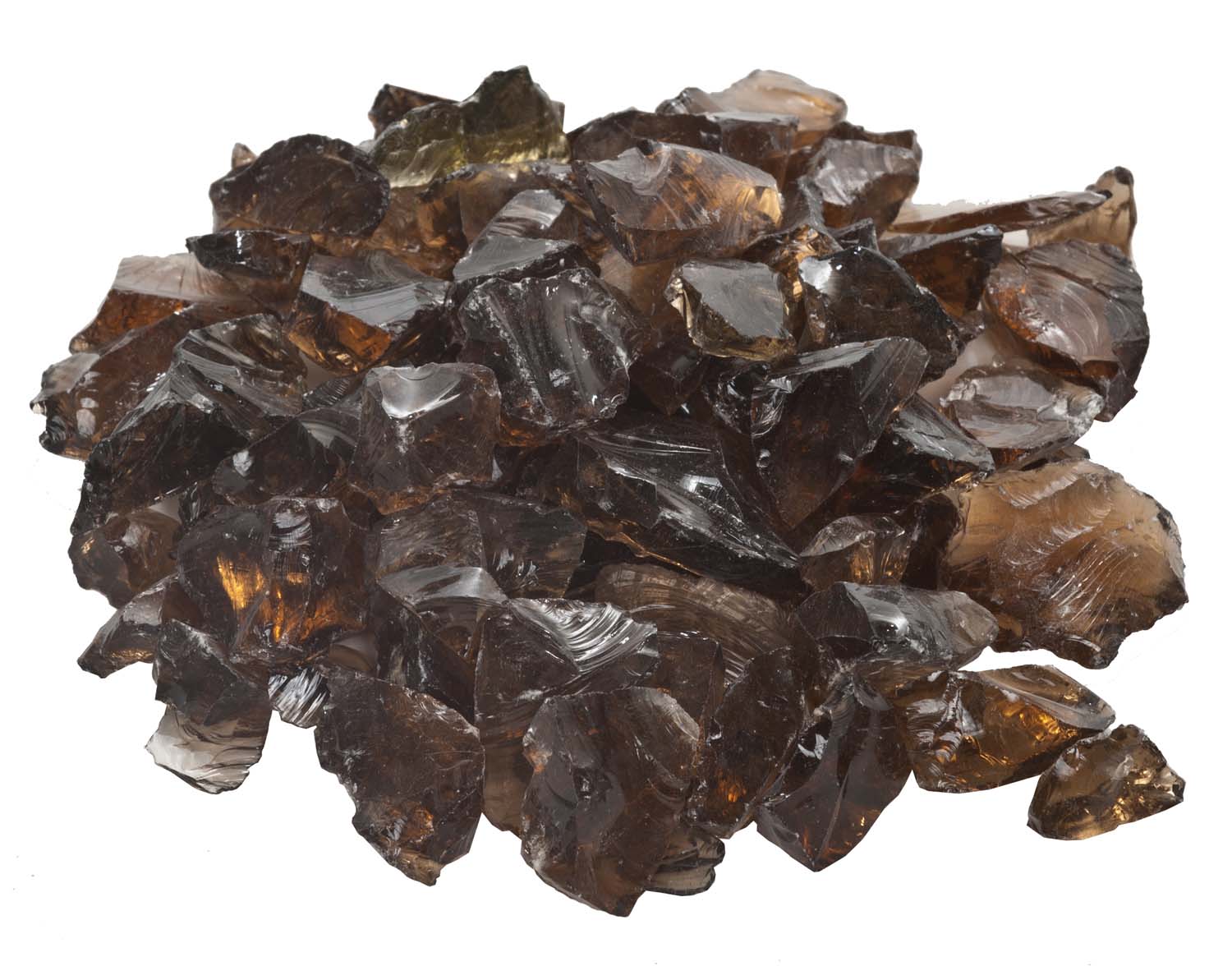 Dagan 1/2 - 3/4-Inch Fire Glass, 10, Copper