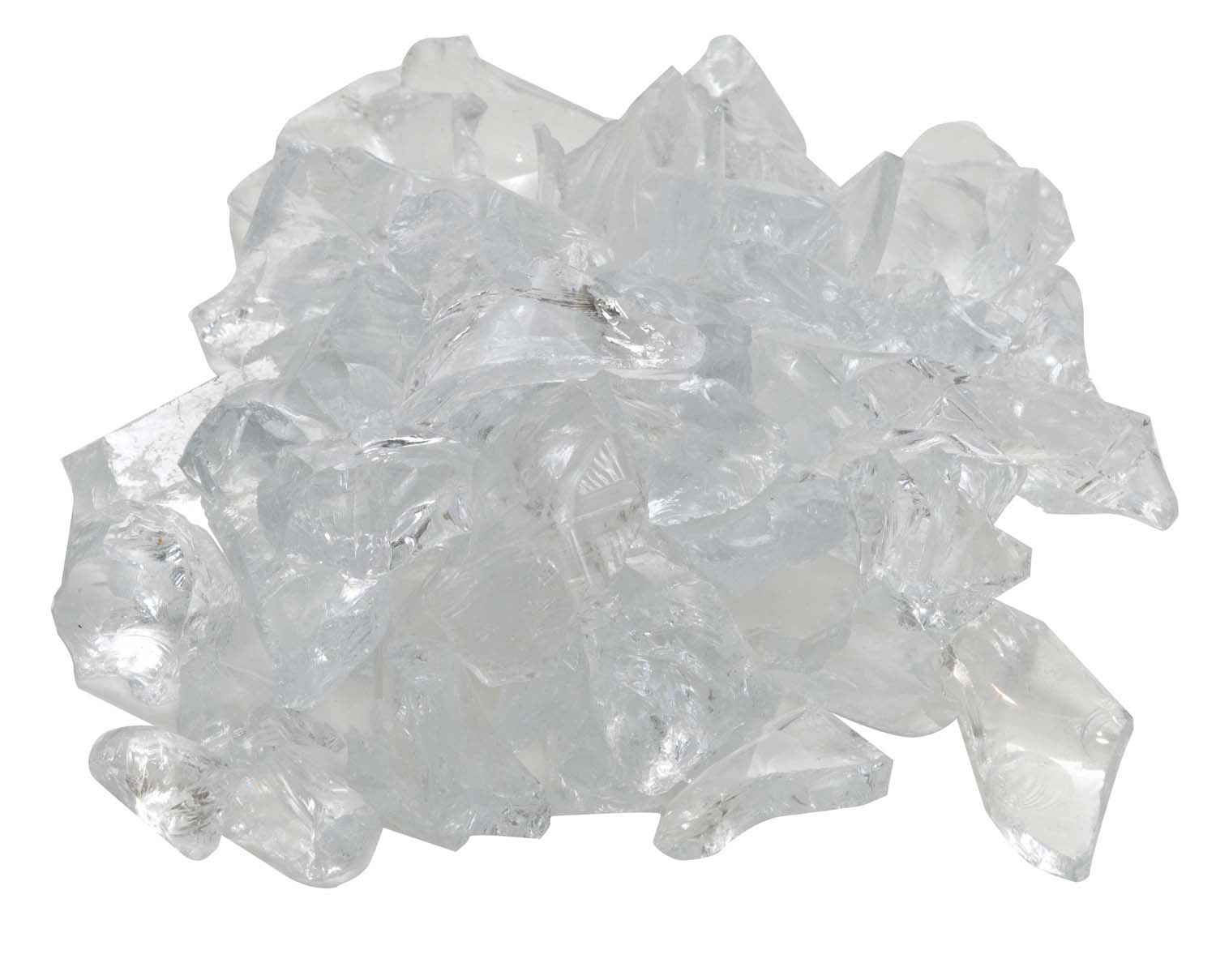 Dagan 1/2 - 3/4-Inch Fire Glass, 10, Crystal