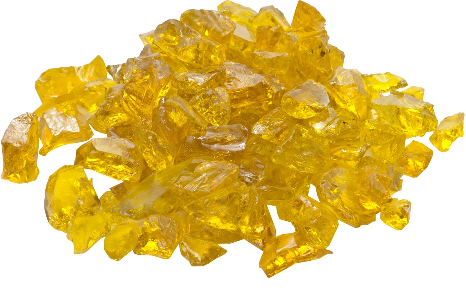 Dagan 1/2 - 3/4-Inch Fire Glass, 10, Yellow