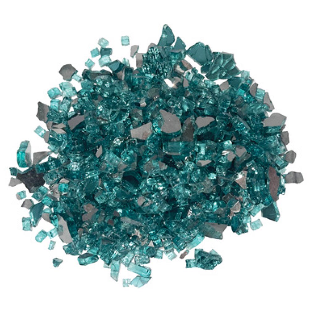 Dagan 1/4-Inch Reflective Fire Glass, 10, Jade