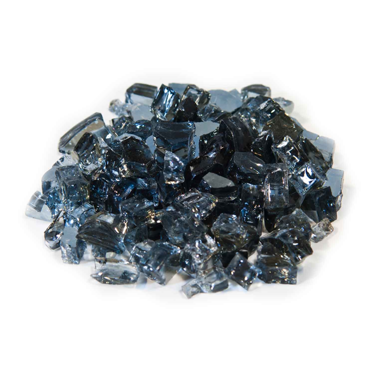 Dagan 1/2-Inch Reflective Fire Glass, 10, Platinum