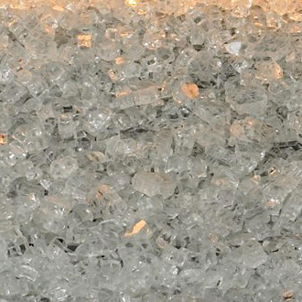 White Mountain Hearth Clear Frost Decorative Crushed Glass, 2.5-Pounds
