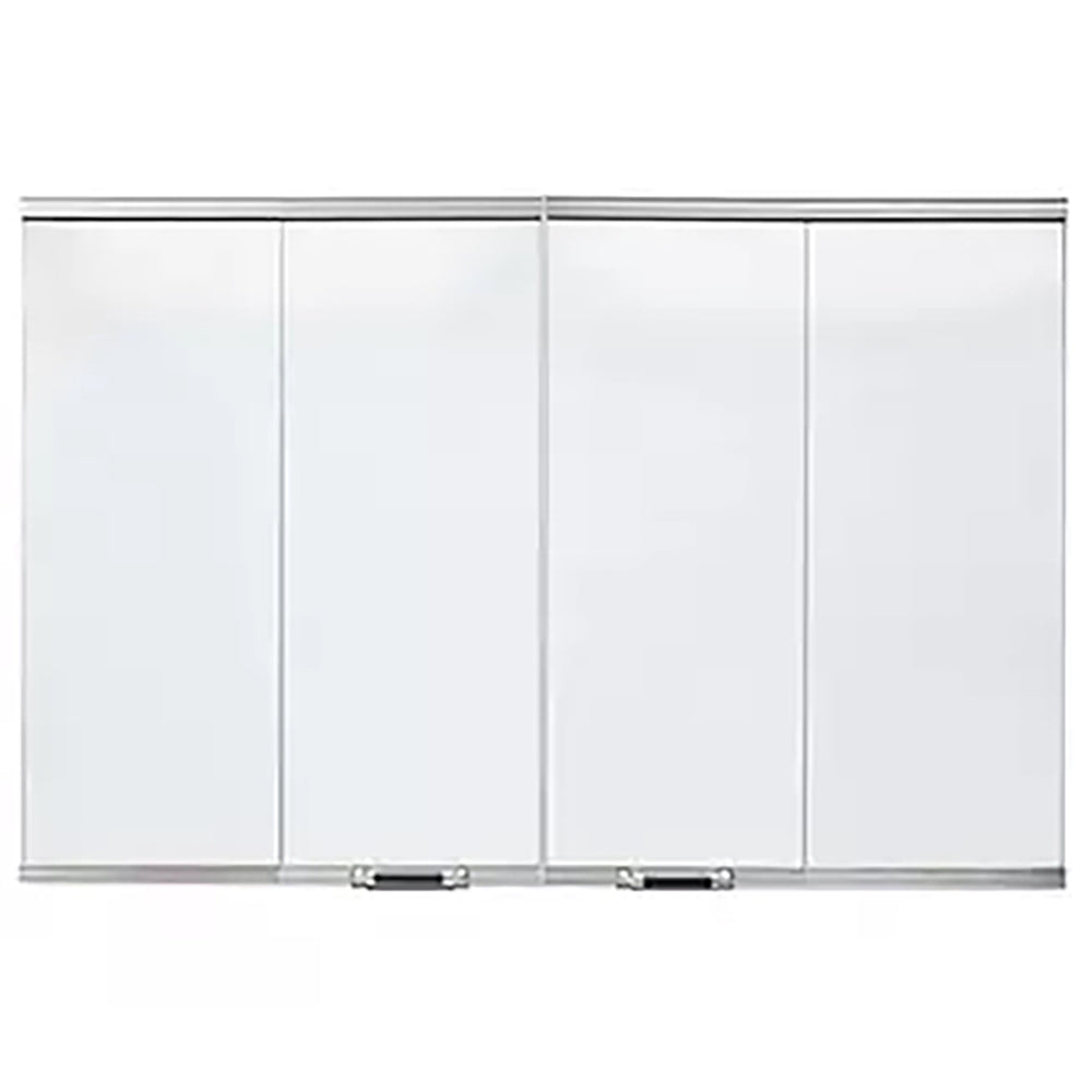 Outdoor Lifestyles Stainless Steel Bi-Fold Doors for 42-Inch Cottagewood Outdoor Wood Fireplace